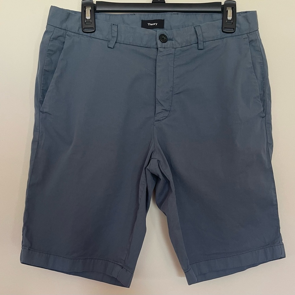 Theory Men's Slate Gray blue Shorts preppy